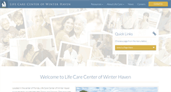 Desktop Screenshot of lifecarecenterofwinterhaven.com